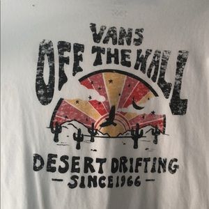 vans white xl tee